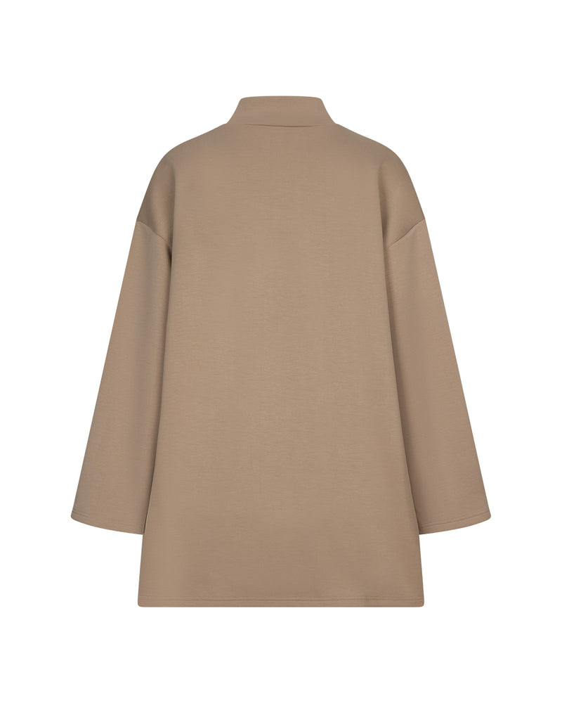High neck jersey top