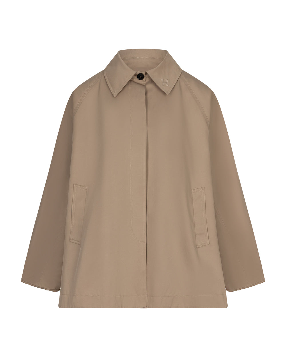 Short trendy trenchcoat