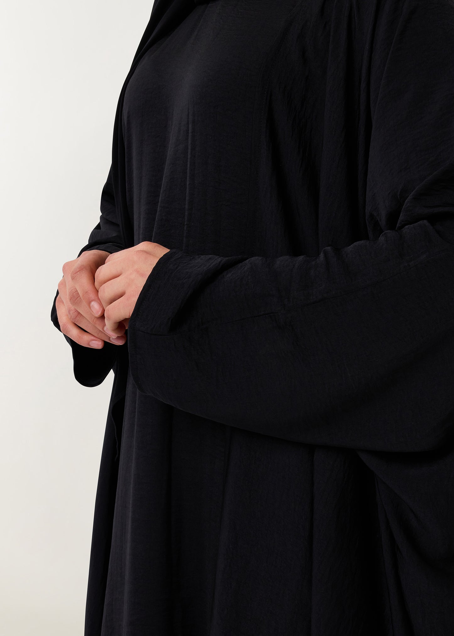 3-delige set Farasha Abaya black