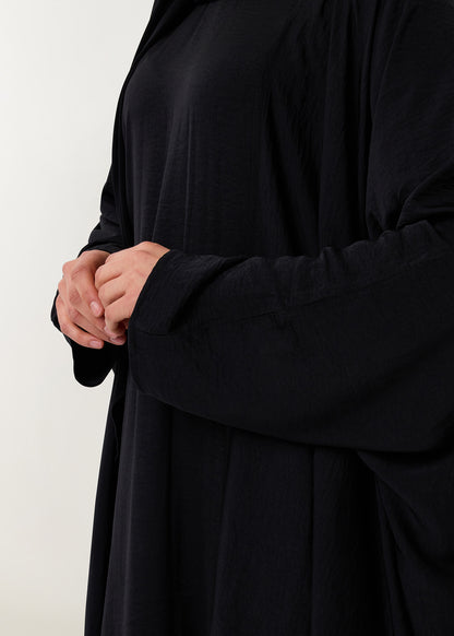 3-delige set Farasha Abaya black