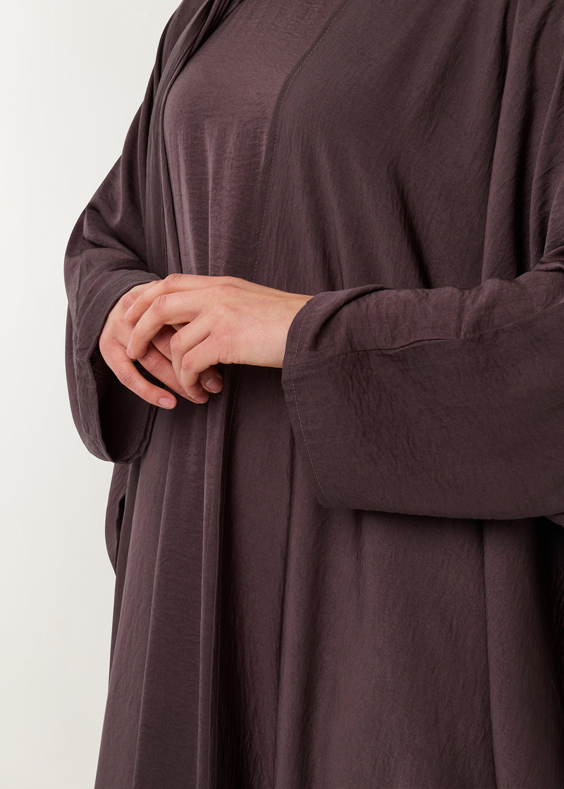 3-delige set Farasha Abaya Brown