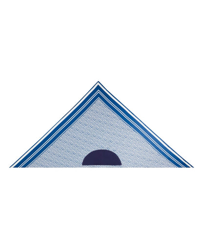 ANTI-SLIP SATIN SHAWL MARINE BLUE