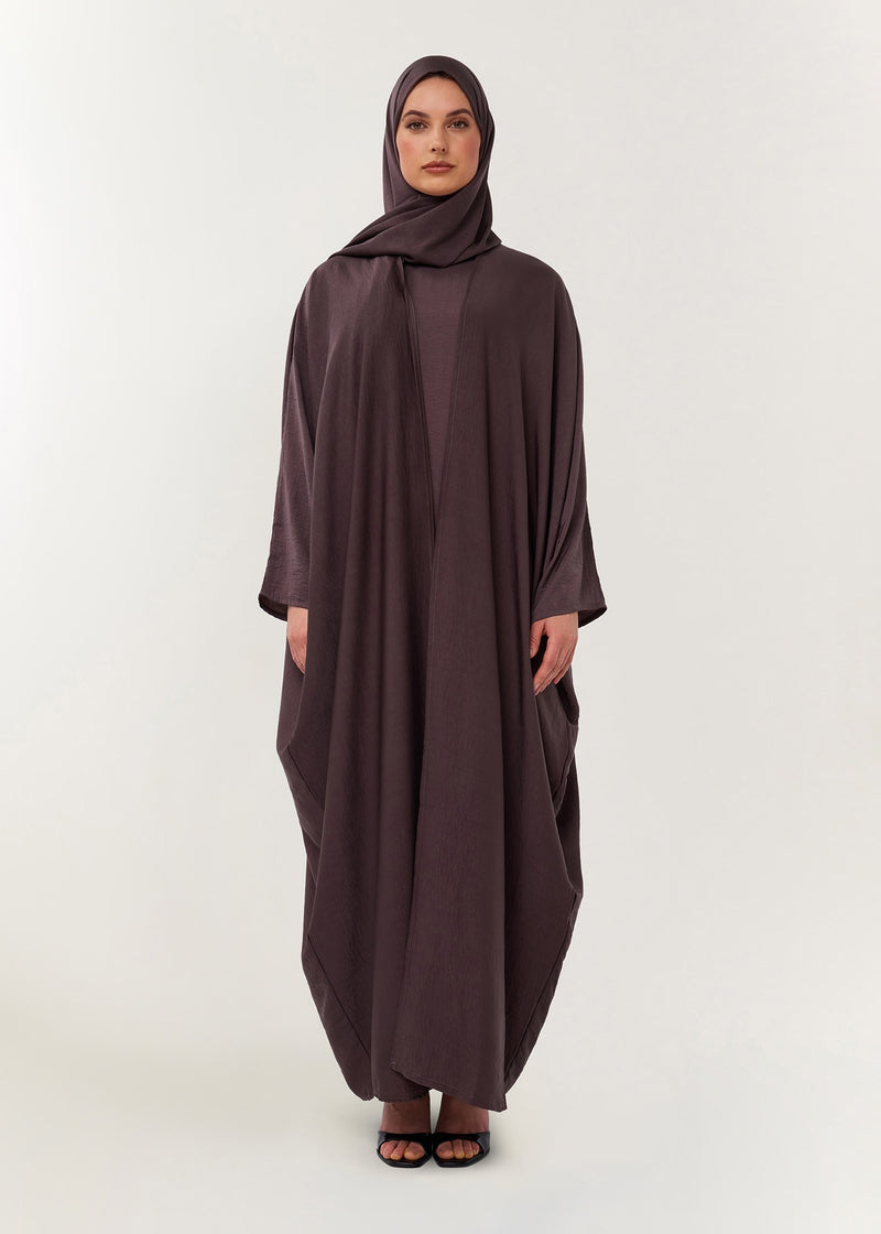 3-delige set Farasha Abaya Brown